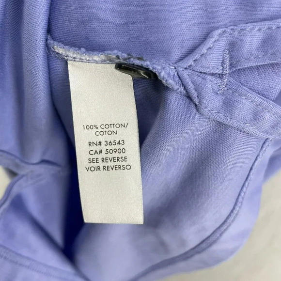 Calvin Klein Polo Shirt Mens XL Indigo Purple Collared Button Front Short Sleeve - Picture 11 of 12